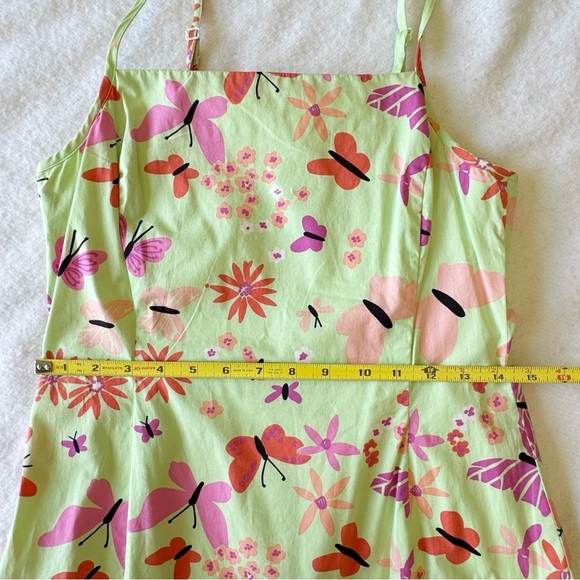 Vintage Lilly Pulitzer Bonjour Butterfly Floral Pleated Mini Dress Size 4 - Picture 5 of 10